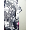 Luźny styl Sukienka kimono DLA PUSZYSTEJ różowo/szary wzór